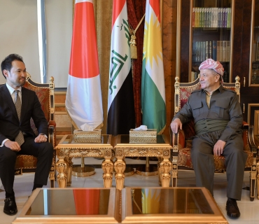 لــە پــیـــرمـــام سەرۆك مەسعود بارزانی پێشوازی لە شاندێکی وەزارەتی دەرەوەی ژاپۆن کرد