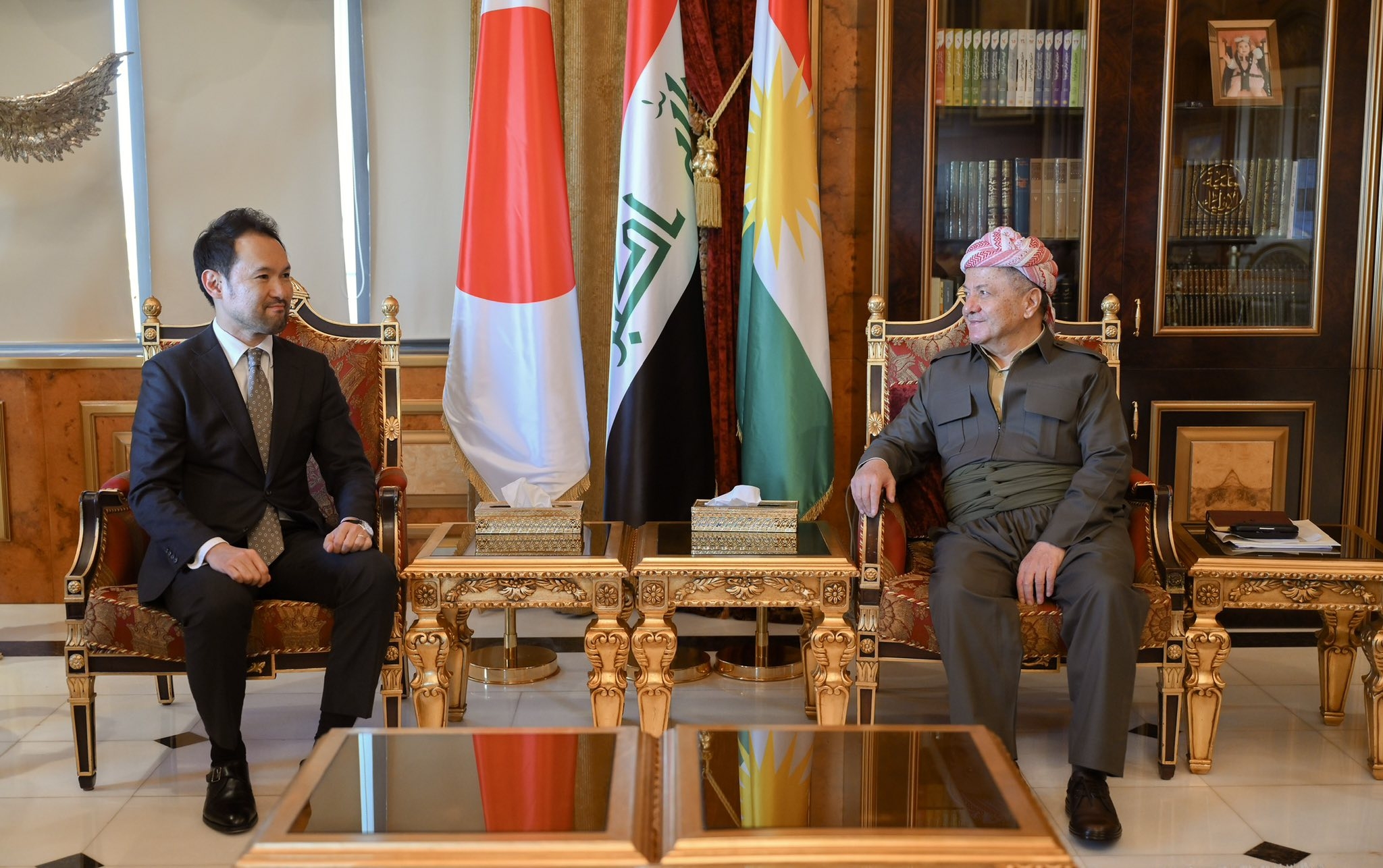 لــە پــیـــرمـــام سەرۆك مەسعود بارزانی پێشوازی لە شاندێکی وەزارەتی دەرەوەی ژاپۆن کرد