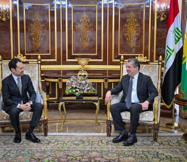 مــەســـرور بــارزانـــی، سەرۆکی حکوومەتی هەرێمی کوردستان، پێشوازی لە شاندێکی وەزارەتی دەرەوەی ژاپۆن کرد