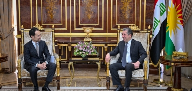 مــەســـرور بــارزانـــی، سەرۆکی حکوومەتی هەرێمی کوردستان، پێشوازی لە شاندێکی وەزارەتی دەرەوەی ژاپۆن کرد