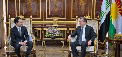 رئيس حكومة إقليم كوردستان يستقبل وفد وزارة الخارجية اليابانية