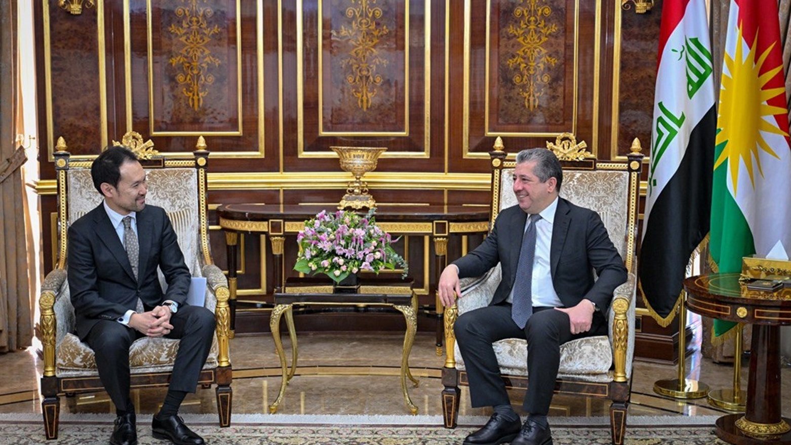 رئيس حكومة إقليم كوردستان يستقبل وفد وزارة الخارجية اليابانية