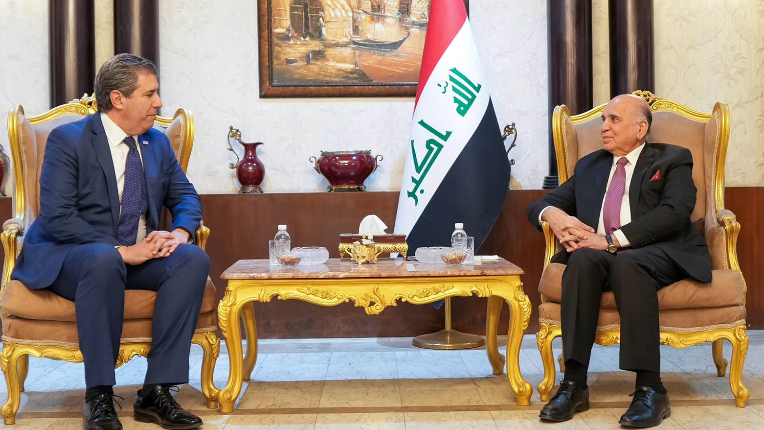 Fuad Hisên û Michael Rigas avakirina hikûmeta nû ya Iraqê nîqaş kir