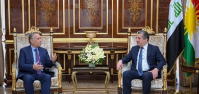 رئيس حكومة إقليم كوردستان يستقبل سفير اليونان لدى العراق