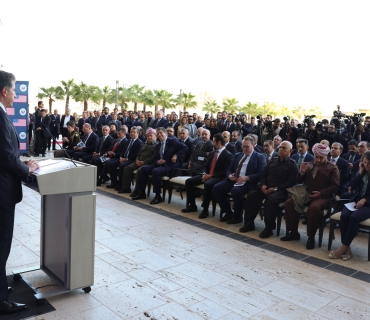 نێچیرڤان بارزانی، سەرۆكی هەرێمی كوردستان بەشداريی ڕێوڕەسمی كردنەوەی باڵەخانەی نوێی كونسوڵگەریی گشتیی ئەمەریكاى له‌ هه‌رێمى كوردستان كرد