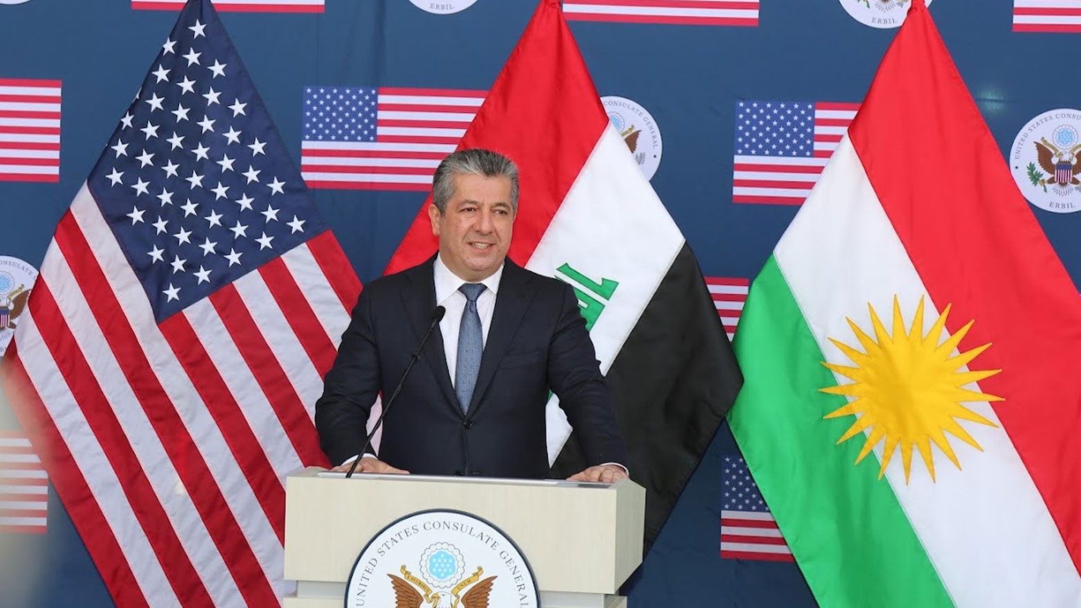 مسرور بارزاني: افتتاح القنصلية الأميركية الجديدة يعكس متانة العلاقات مع واشنطن