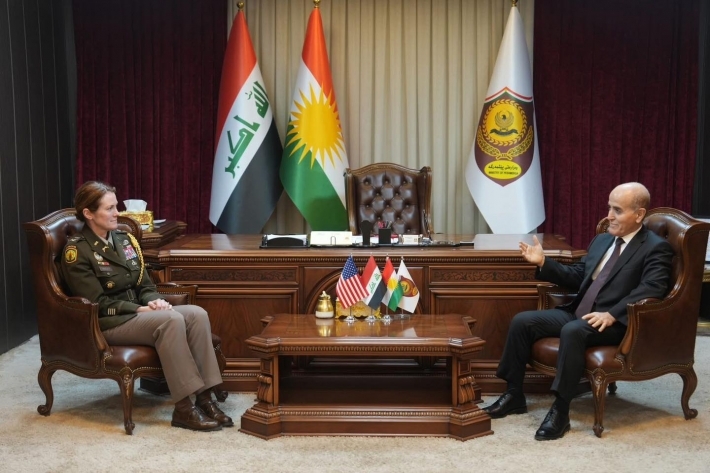 وزير البيشمركة والملحق العسكري في السفارة الامريكية بالعراق يناقشان التعاون والمساعدات الأميركية لقوات البيشمركة