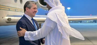 Prime Minister Barzani Arrives in the UAE on an Official Visit