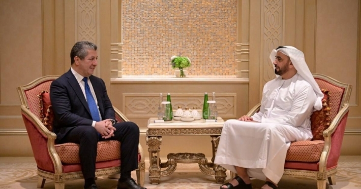 Mesrûr Barzanî li gel Cîgirê Serokwezîr û Wezîrê Navxwe yê Îmaratê civiya