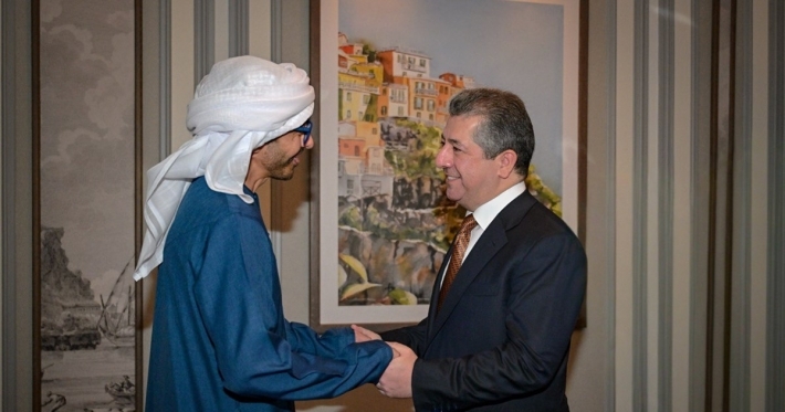 رئيس حكومة إقليم كوردستان يواصل مباحثاته في أبوظبي ويجتمع مع وزير الخارجية الإماراتي