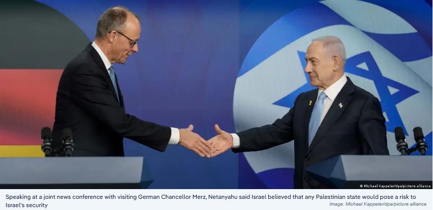 German Chancellor Backs Two-State Solution as Path to 
