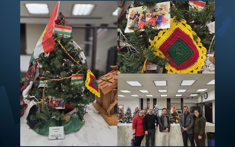 AMERÎKA - Kurd bi 'Dara Kurdistanê' beşdarî şahiya sersalê bûn