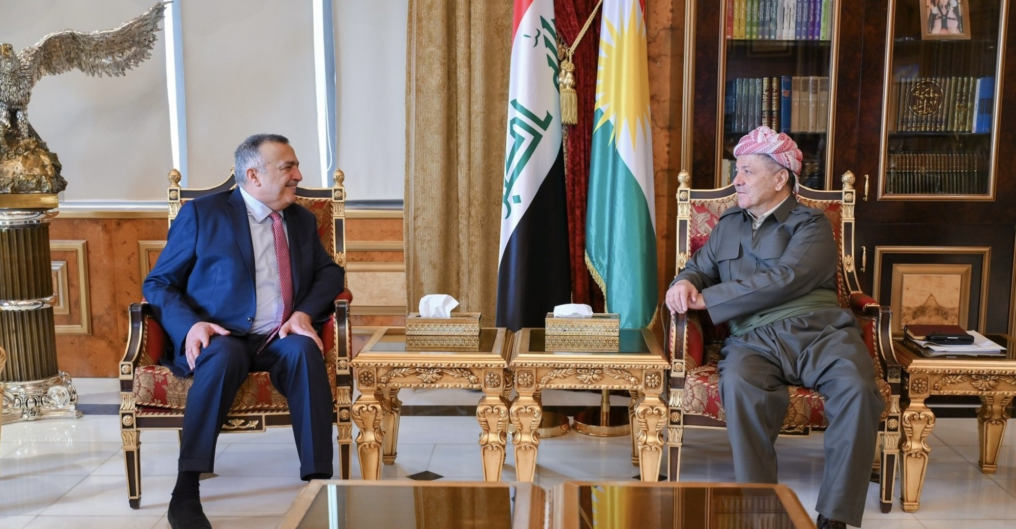 President Barzani, Karbouli Hold Talks in Pirmam on Post-Election Political Landscape