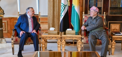 الرئيس بارزاني يستقبل رئيس حزب الحل العراقي