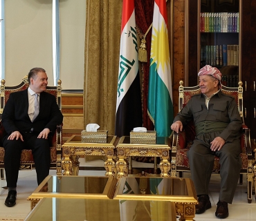 لە پیرمام سەرۆک مەسعود بارزانی پێشوازی لە بەڕێز گریگێی تیڤادار تاکاچ، کونسوڵی گشتیی نوێی هەنگاریا لە هەرێمی کوردستان کرد.