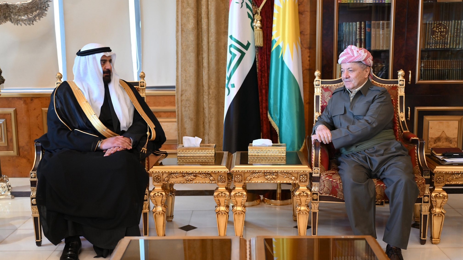 Serok Barzanî pêşwazî li Serokê Partiya Neynewa Li-Ehlîha kir