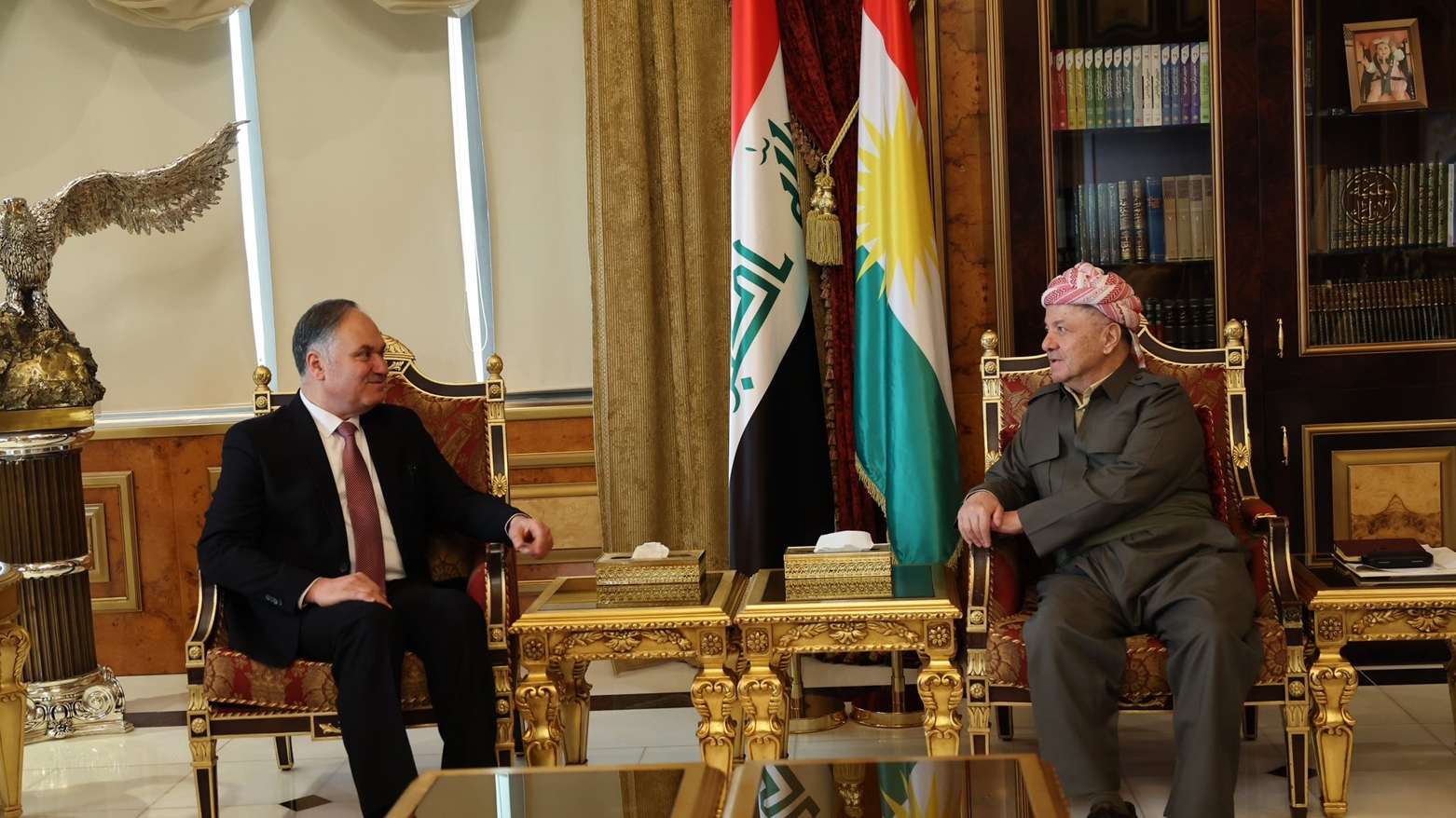 الرئيس بارزاني يستقبل الدكتور رافع العيساوي نائب رئيس الوزراء الاتحادي الأسبق