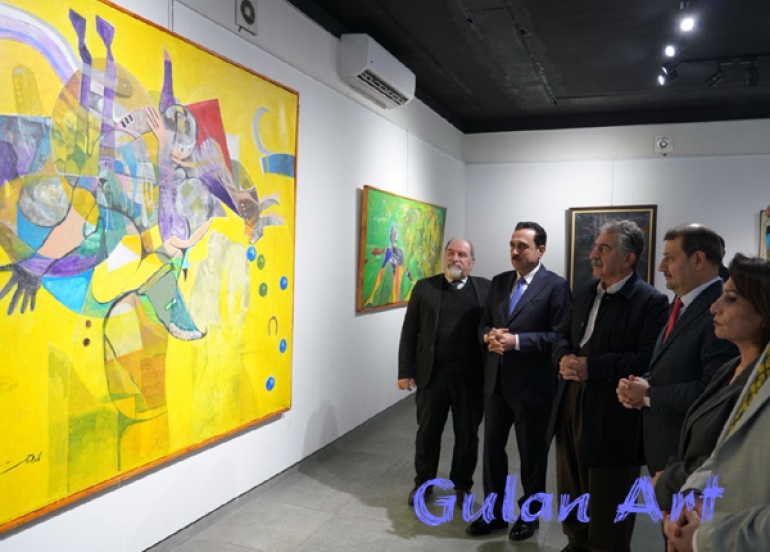 هونەرمەند (محەمەد فەتاح) پێشانگەیەكی تایبەتی شێوەكاری كردەوە