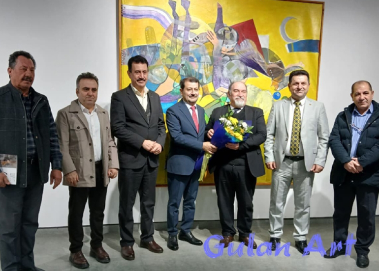 هونەرمەند (محەمەد فەتاح) پێشانگەیەكی تایبەتی شێوەكاری كردەوە