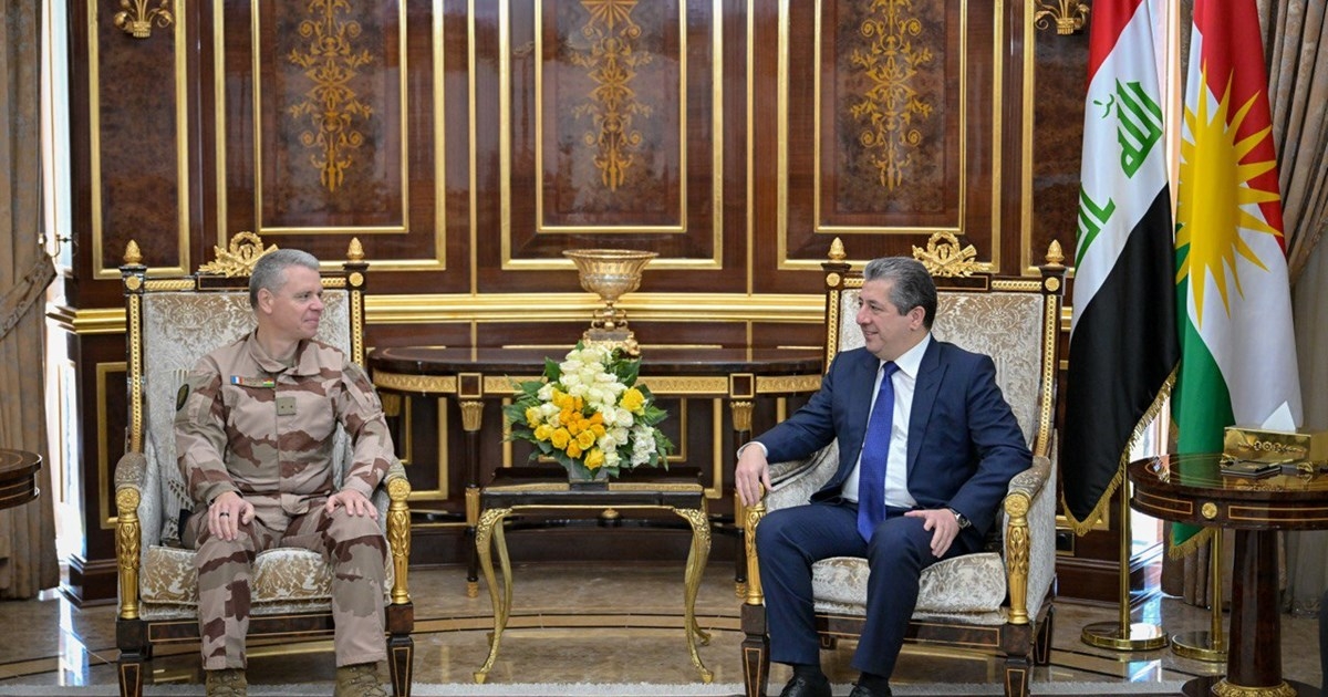 PM Masrour Barzani Meets French CJTF-OIR Representative to Discuss Security Cooperation and Counter-Terrorism Efforts