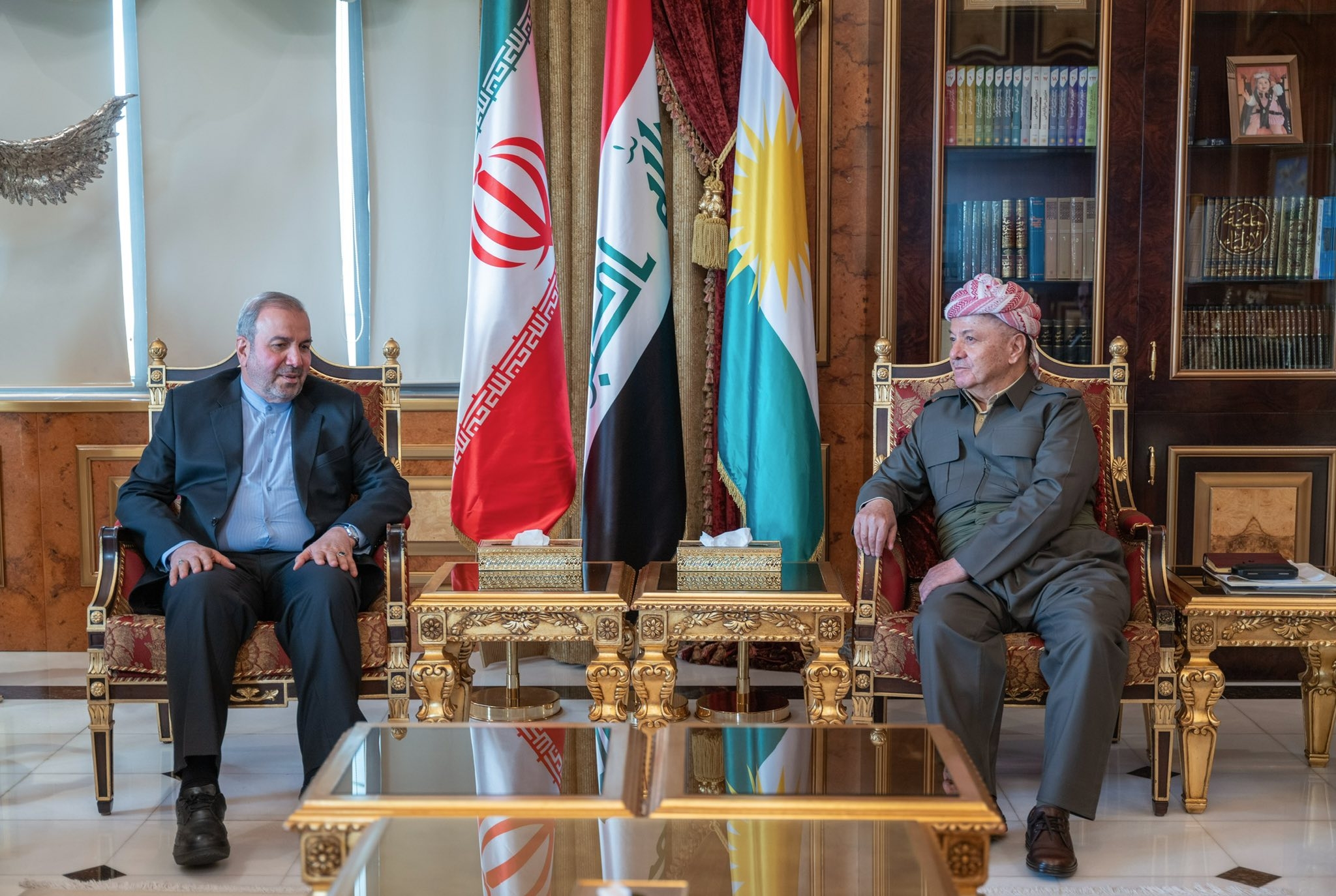 President Barzani Receives Iranian Ambassador and Chinese Communist Party Delegation