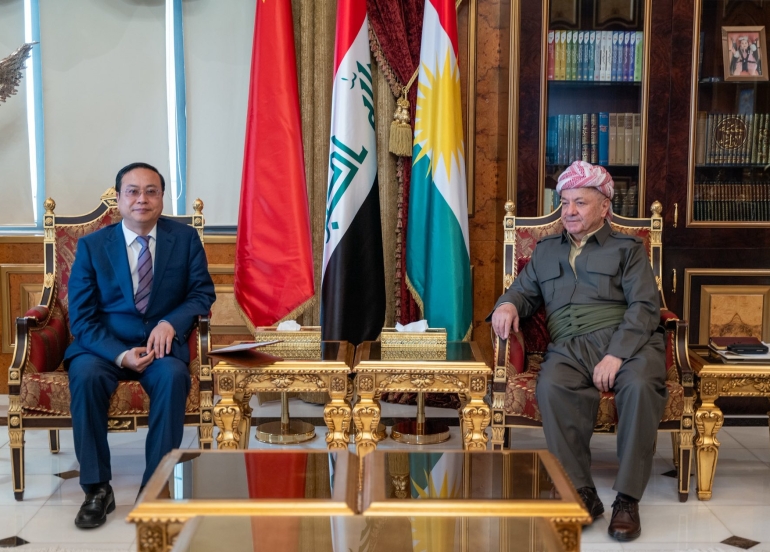 President Barzani Receives Iranian Ambassador and Chinese Communist Party Delegation