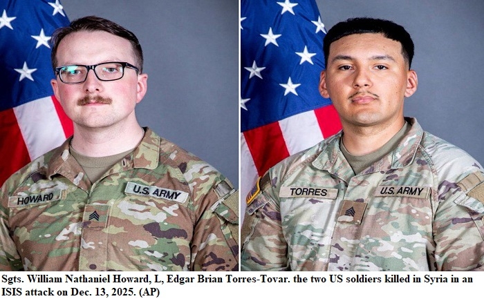 Two Iowa National Guard Soldiers Killed in Syria Attack