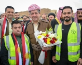 رئيس حكومة إقليم كوردستان يحضر مراسيم الأحتفاء بيوم علم كوردستان