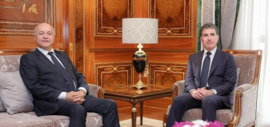 President Nechirvan Barzani congratulates Dr. Barham Salih