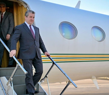 مەسرور بارزانی، سەرۆکی حکوومەتی هەرێمی کوردستان بە سەردانێکی فەرمی گەیشتە میسر