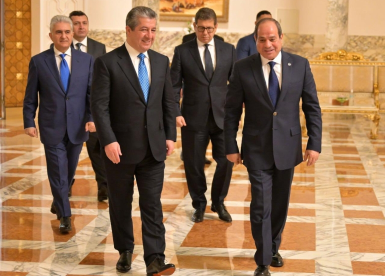 دیداری سەرۆکوەزیرانی کوردستان و سەرۆک سیسی پەیوەندییە مێژووییەکان دووپات دەکاتەوە.