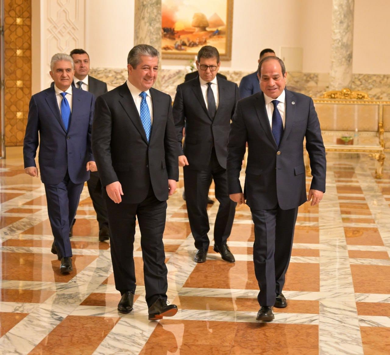 دیداری سەرۆکوەزیرانی کوردستان و سەرۆک سیسی پەیوەندییە مێژووییەکان دووپات دەکاتەوە.