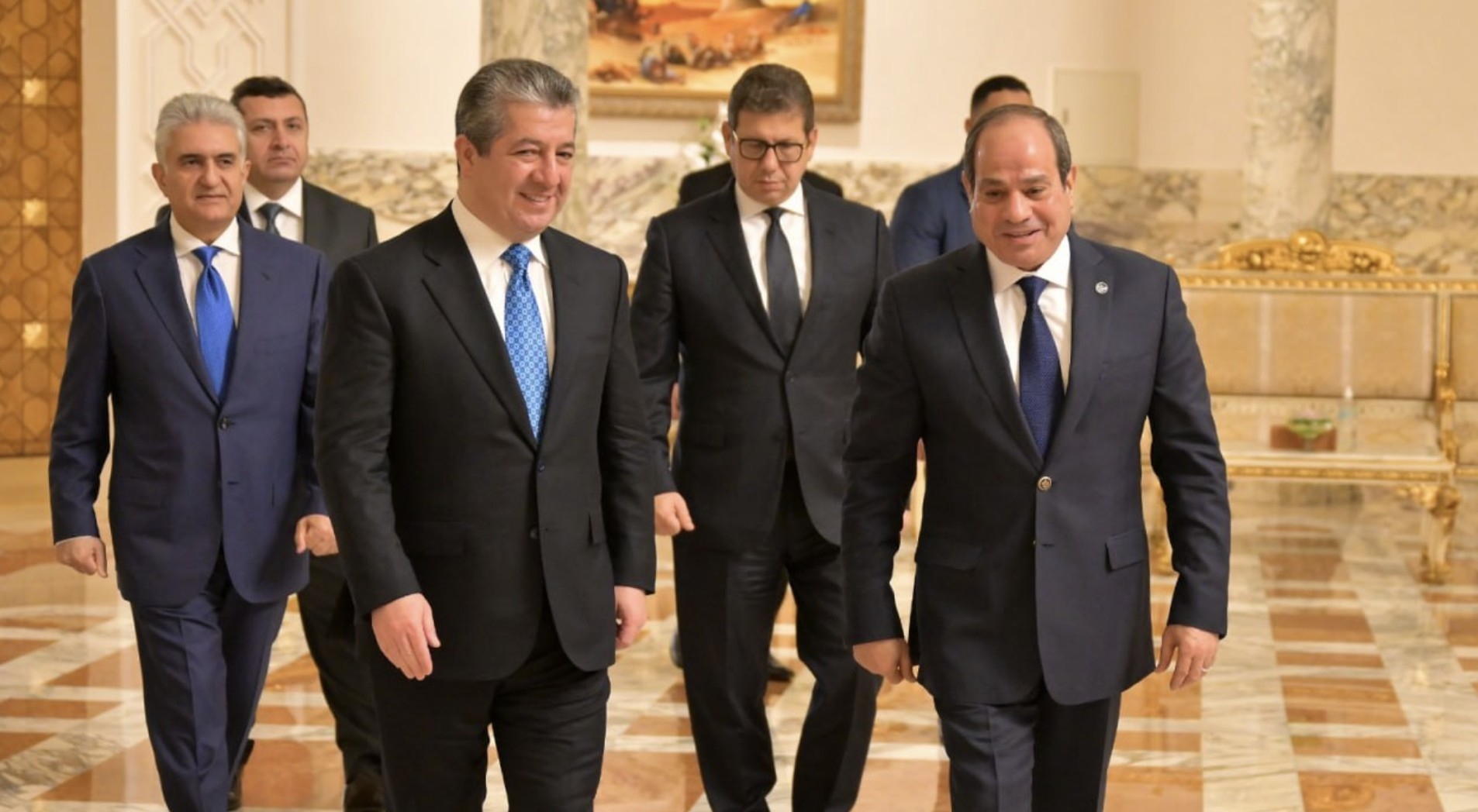 Çapemeniya Misrê bi giringî ve behsa serdana Mesrûr Barzanî bo welatê wan dike