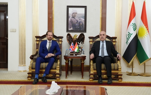 وەزیری سامانە سروشتییەکان لەگەڵ کونسوڵی گشتیی بەریتانیا کۆبووەوە