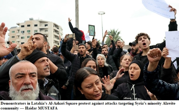 Syria's Alawite Leader Calls for Mass Protests Demanding Federalism After Homs Mosque Attack