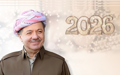 ســـەرۆکی بارزانی بە بۆنەی سەری ساڵی نوێ، پیرۆزبایی لە خانەوادەی شەهیدان، پێشمەرگە قارەمانەکان و سەرجەم خەڵکی کوردستان دەکات