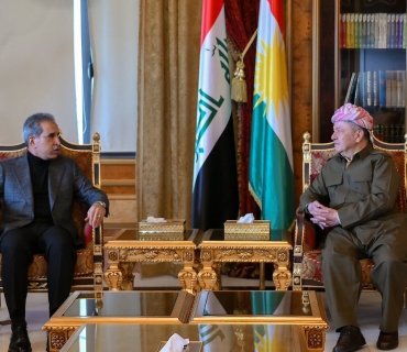 لە پیرمام سەرۆک مەسعود بارزانی پێشوازی لە بەڕێز فائق زێدان، سەرۆکی ئەنجوومەنی باڵای دادوەریی عێراق کرد.