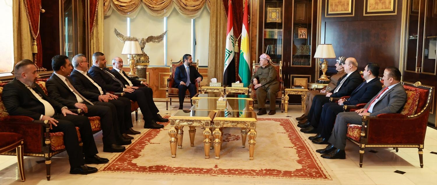 لە پیرمام سەرۆک مەسعود بارزانی پێشوازیی لە شاندێکی حزبی (حرکة الصادقون) بە سەرۆکایەتیی د. نعیم عبد یاسر، جێگری سکرتێری گشتیی حەرەکەی سادقوون کرد.