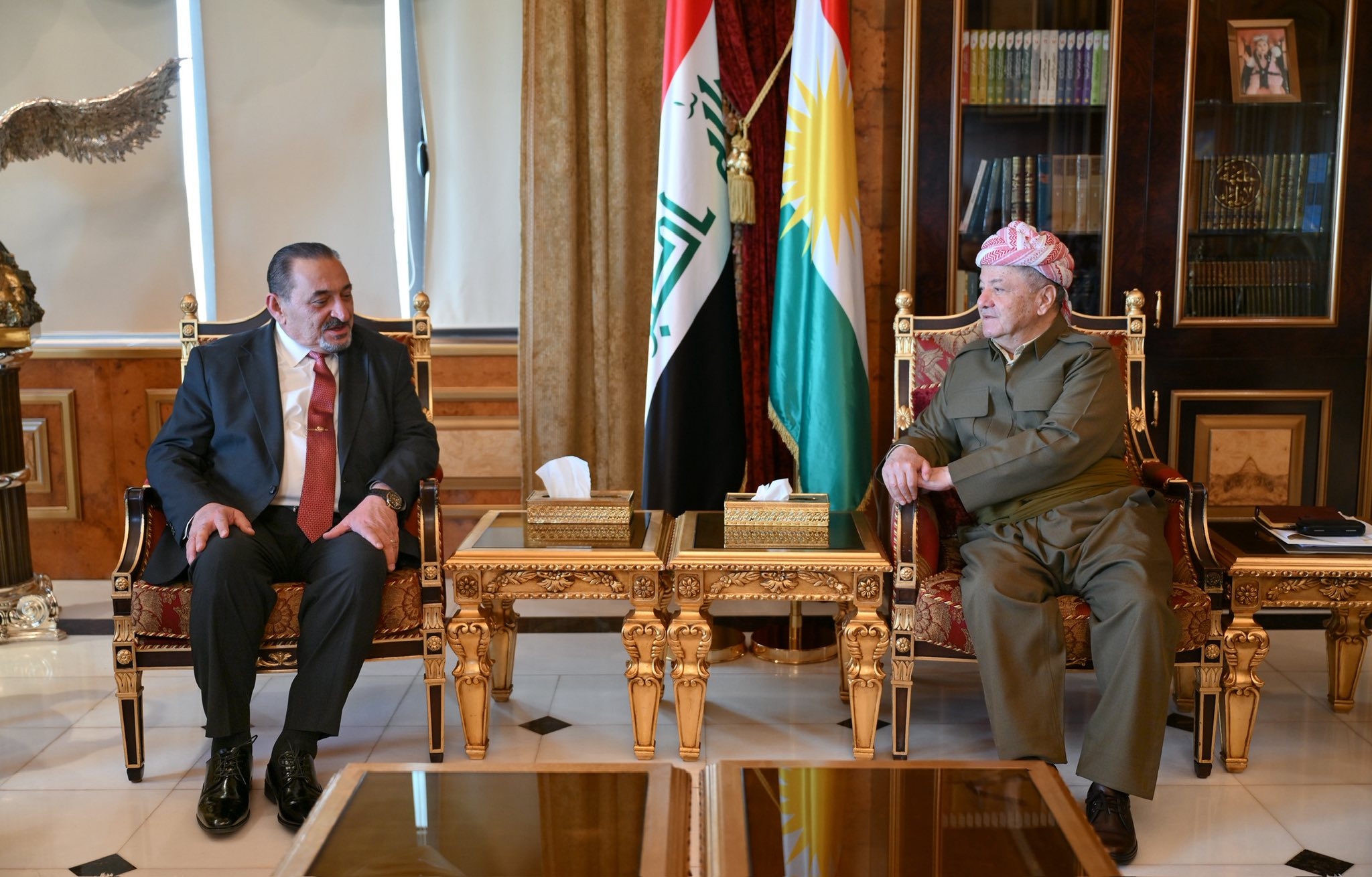 President Barzani Holds Separate Meetings with Al-Sadiqoun Delegation and Assyrian Community Representative