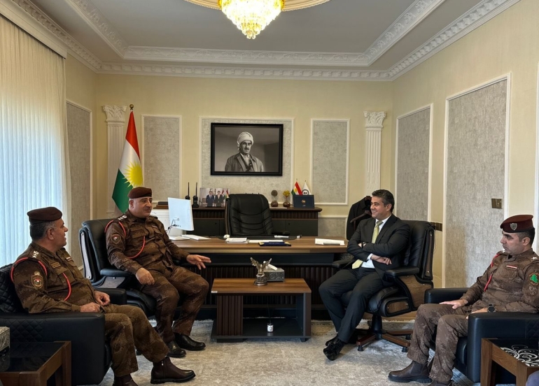 هێزەکانی پاسەوانی سنور لە سنوری پارێزگای هەولێر و ئیدارەی سەربەخۆی سۆران سەردانی دیوانی بەڕێوەبەرایەتی گشتی ده‌زگای مین- یان كرد