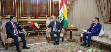 سەرۆکی حکوومەت پێشوازی لە جێگری سەرۆکی پەرلەمانی عێراق دەکات