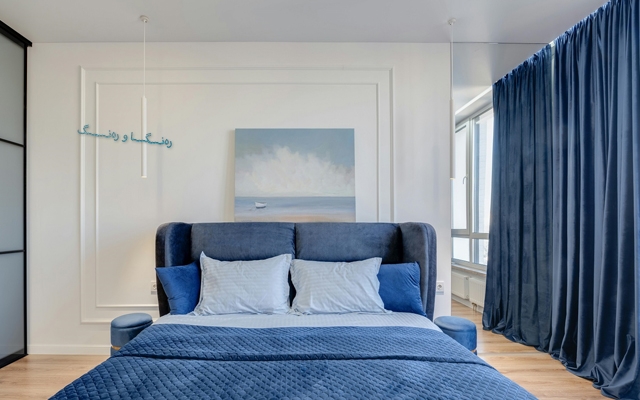 ڕەنگی شینی یاقووتی بۆ ماڵەكەت