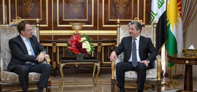 رئيس حكومة كوردستان يستقبل سفير فرنسا لدى العراق