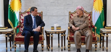 الرئيس بارزاني ومظلوم عبدي يجتمعان في مصيف صلاح الدين بأربيل