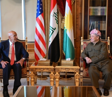 سەرۆك بارزانی پێشوازی لە نوێنەری سەرۆك ترامپ بۆ كاروباری سووریا و باڵیۆزی ئەمەریكا لە توركیا دەكات