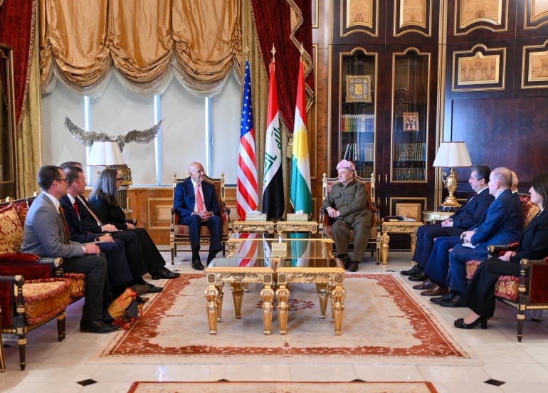 سەرۆك بارزانی پێشوازی لە نوێنەری سەرۆك ترامپ بۆ كاروباری سووریا و باڵیۆزی ئەمەریكا لە توركیا دەكات