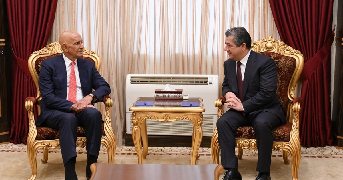 Prime Minister Masrour Barzani Meets with U.S. Special Envoy Tom Barrack