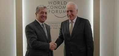 رئيس حكومة إقليم كوردستان يجتمع مع الرئيس الأرميني في دافوس