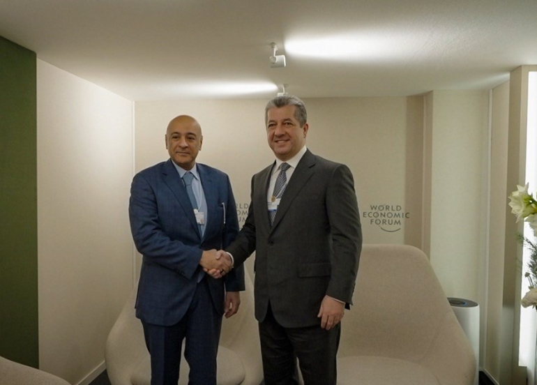 Prime Minister Masrour Barzani Holds High-Level Meetings at Davos