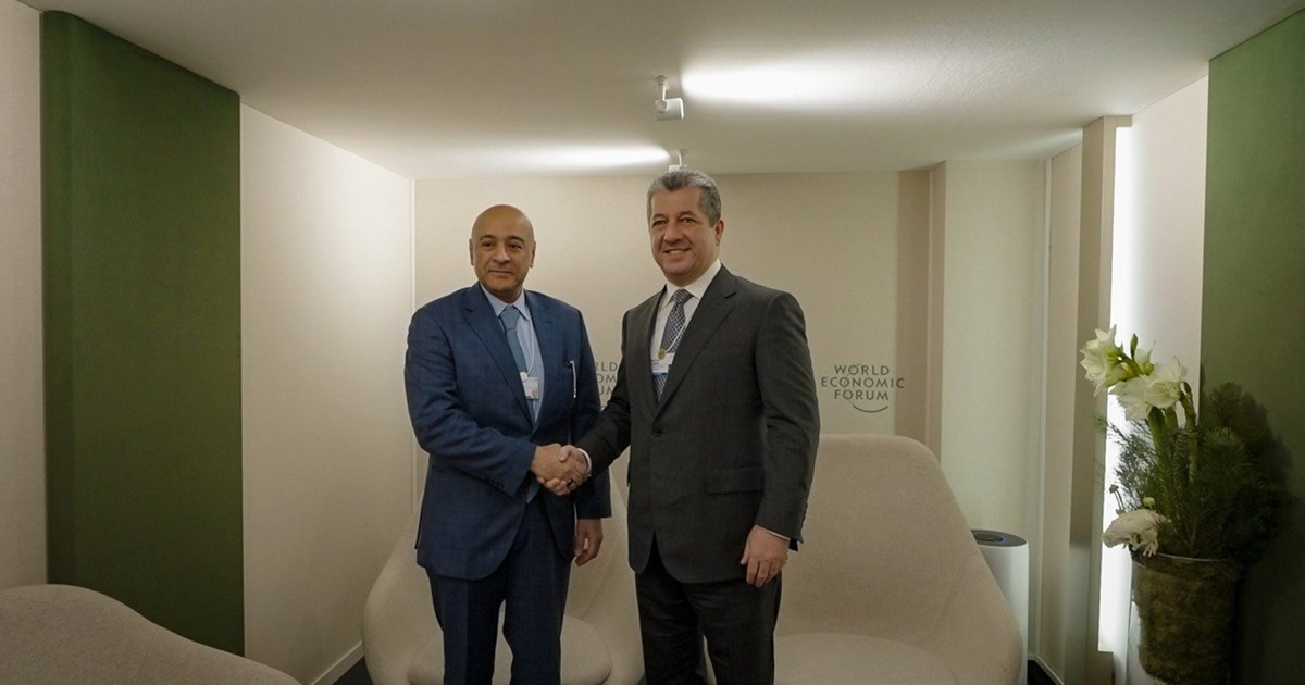 Prime Minister Masrour Barzani Holds High-Level Meetings at Davos